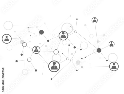 Network concept. Vector illustration. photo