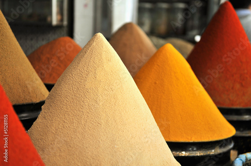 Spices at the market Marrakesh, Morocco