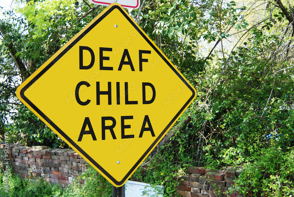 Deaf Child traffic sign