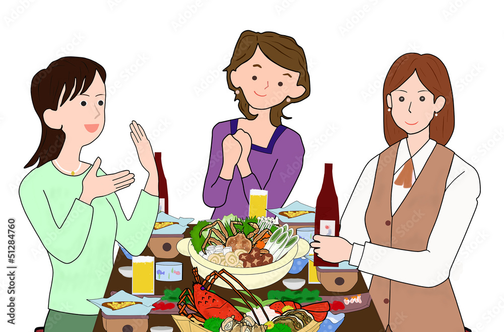 女子会で宴会 女子会で宴会