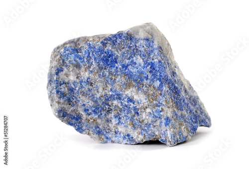 Lapis lazuli blue stone rock