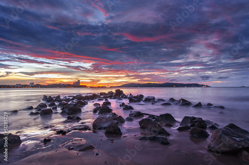 Dramatic Sunset in Kota Kinabalu photo