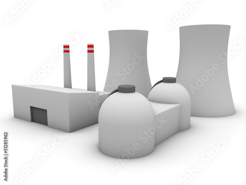 3d Nuclear power plant