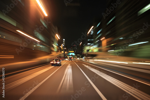 Driving on the night road