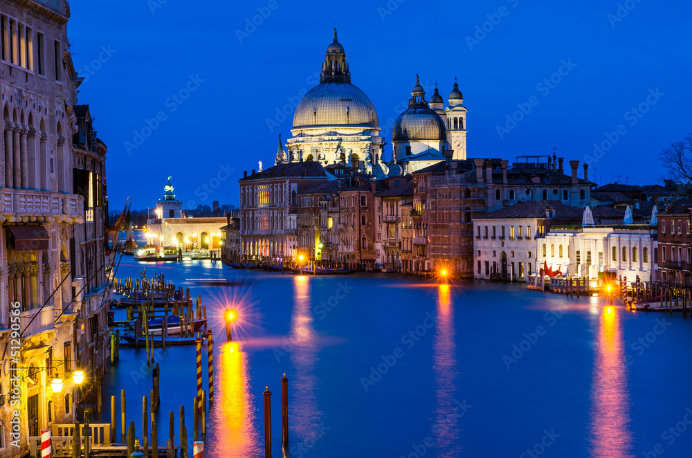 Grand Canal of Venice by night