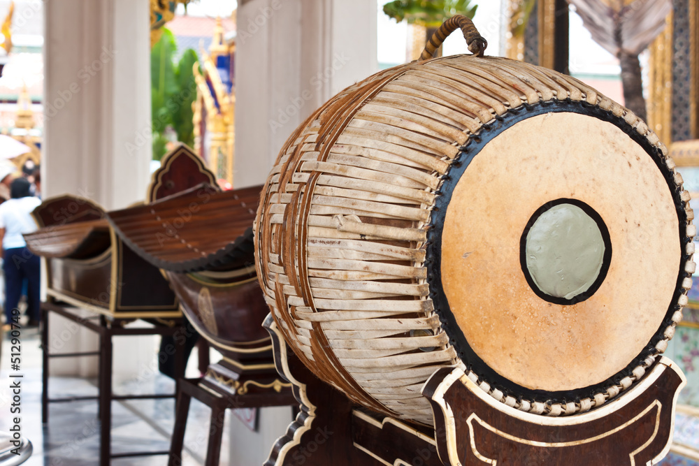 Fototapeta premium drum instrument in thailand