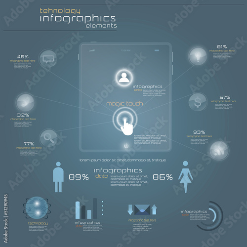 Modern Design infographics template. Vector