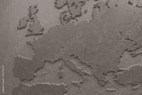 Earth made of clay closeup