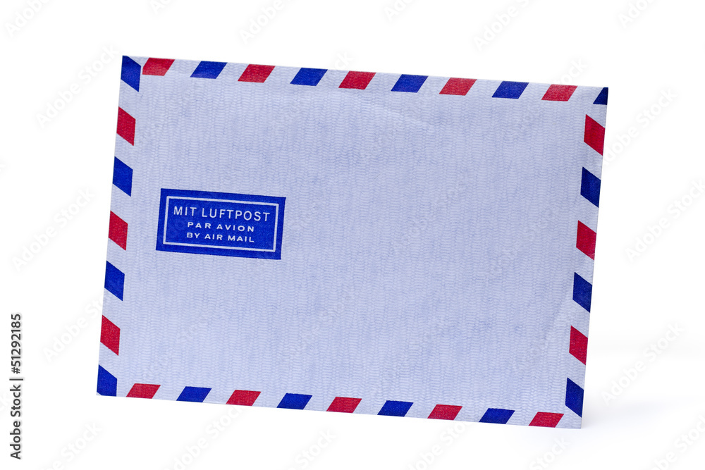 Alte Luftpost Briefumschlag. Alte Luftpost Briefumschlag.