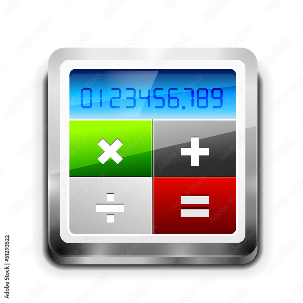 Fototapeta premium Vector calculator icon