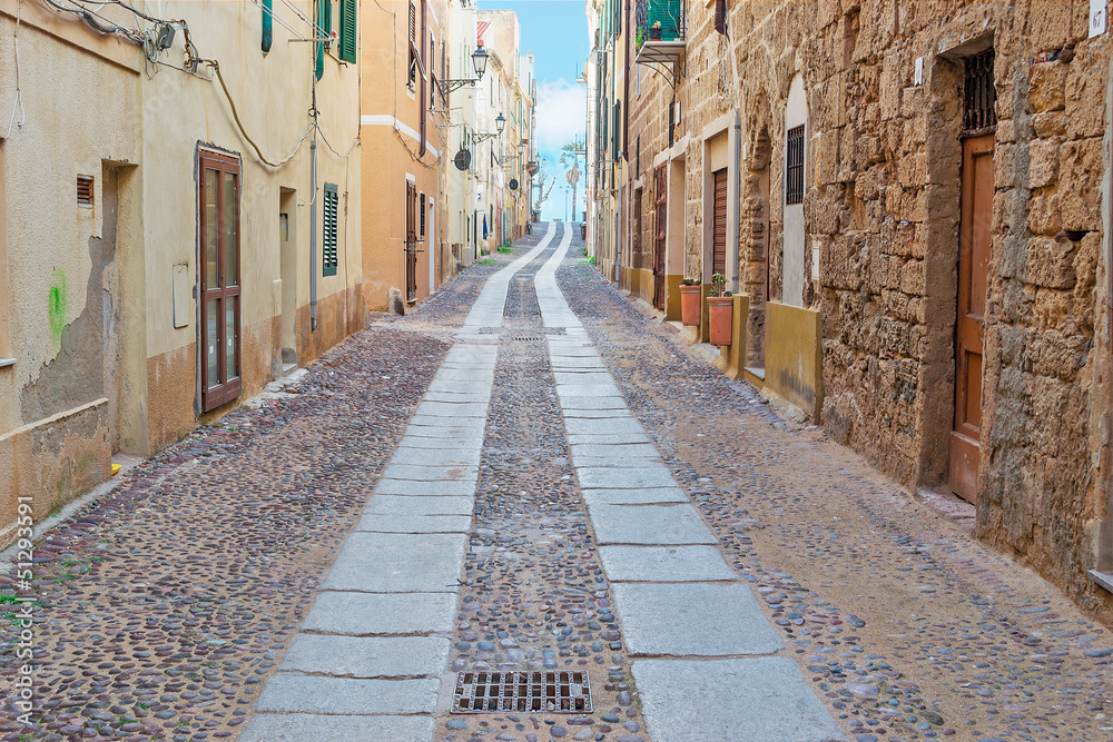 Obraz premium Alghero street