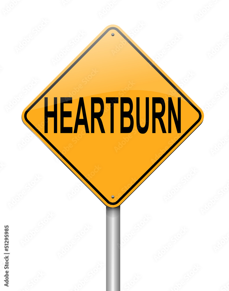 Heartburn concept. Heartburn concept.