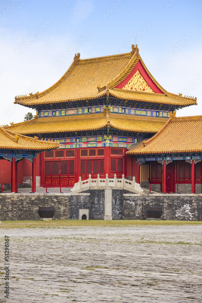 Building in the Forbidden City, Beijing, China