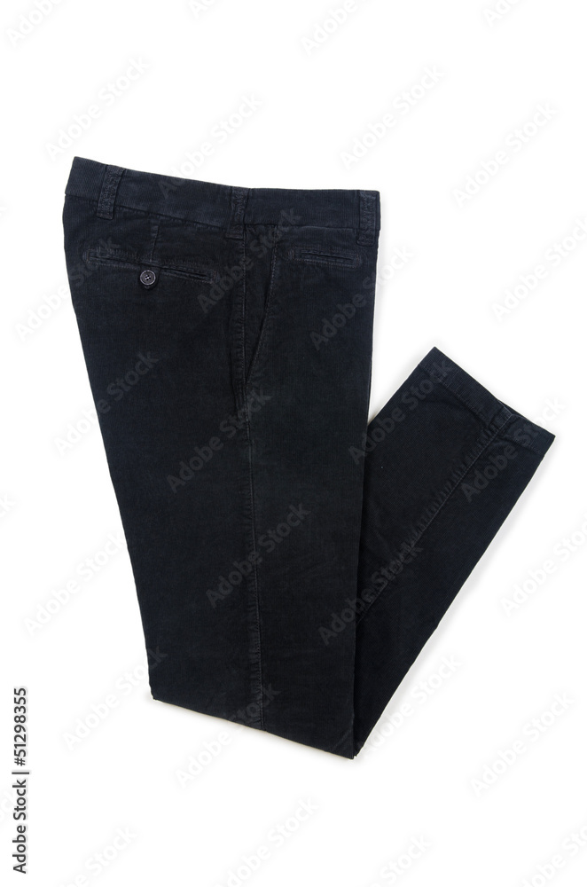 Trousers isolated on the white Trousers isolated on the white