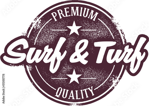 Surf and Turf Menu Stamp