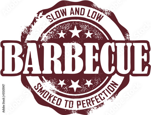 BBQ Barbecue Stamp Seal