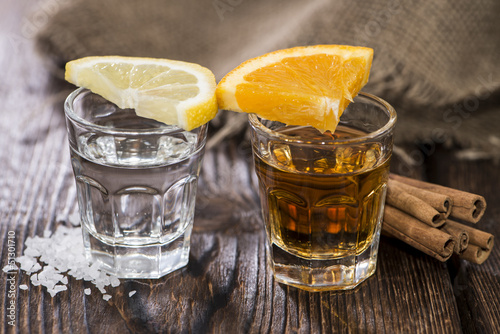 Obraz na płótnie Tequila Gold and Silver