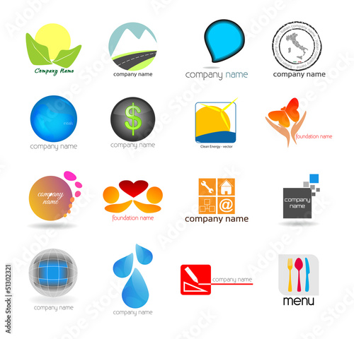 Set - logos for various companies