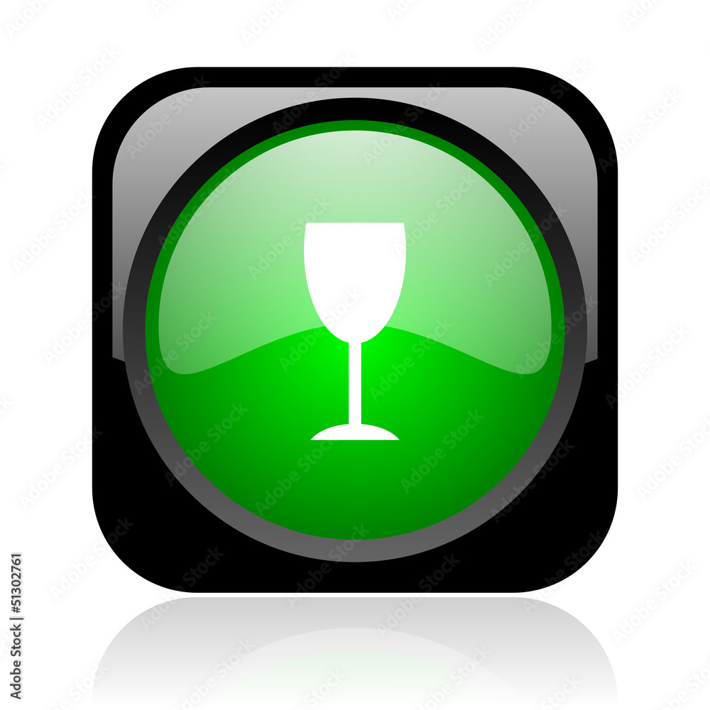 glass black and green square web glossy icon glass black and green square web glossy icon