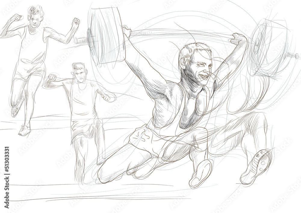 Obraz premium Born to win. /// Full sized hand drawing