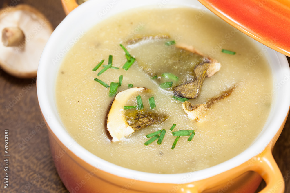 Mushroom soup. Homemade Cream of Mushroom Soup Mushroom soup. Homemade Cream of Mushroom Soup