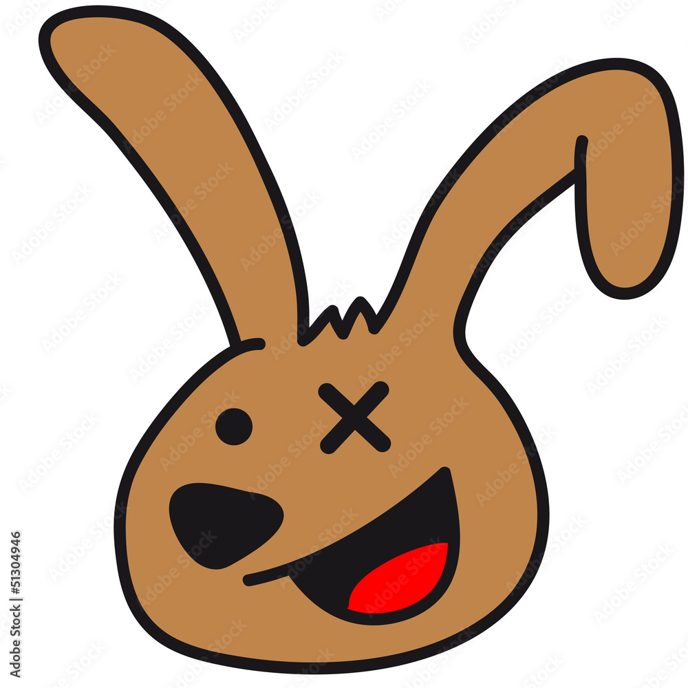 Obraz premium Crazy Bunny