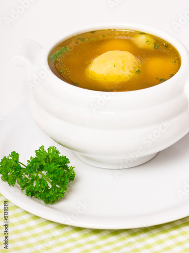 Vegetable soup with noodles