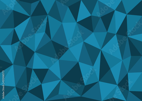 Blue Triangles Vector Background