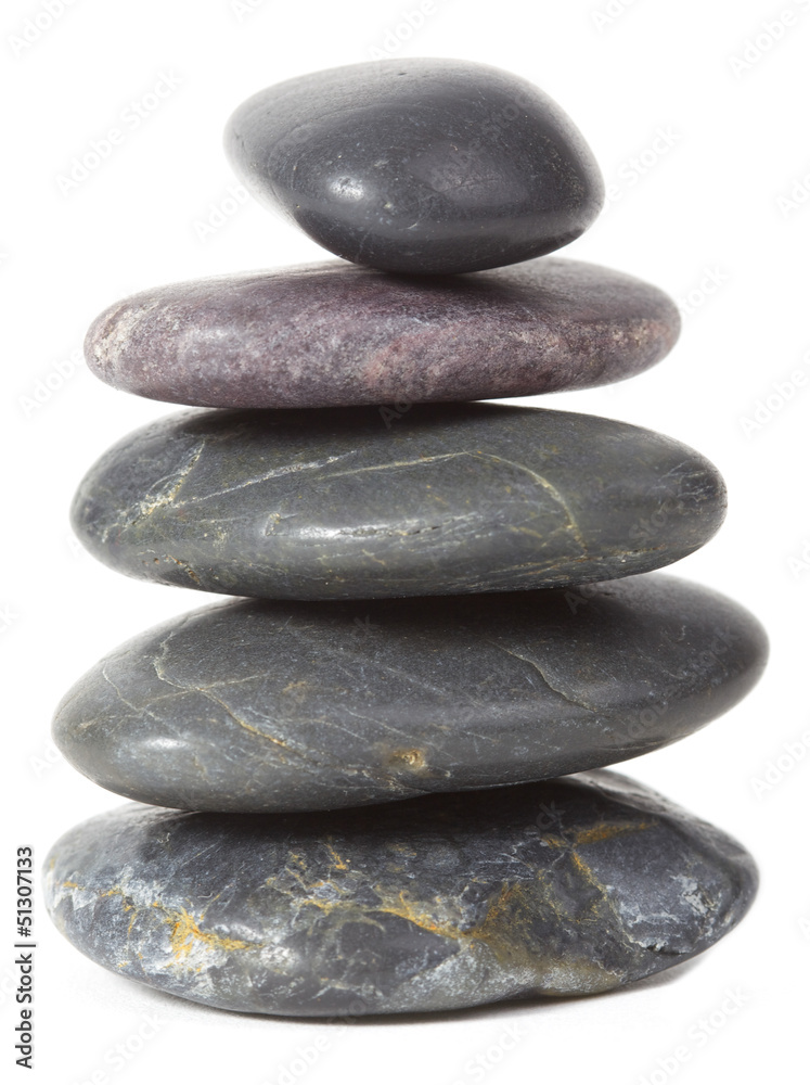 Pile of pebbles isolated on a white background Pile of pebbles isolated on a white background