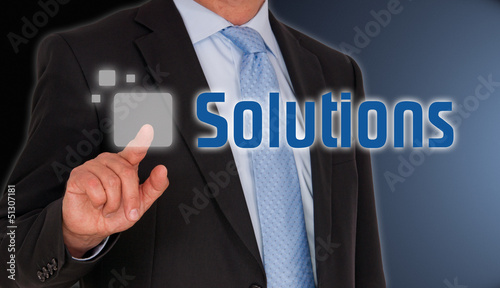 Businessman with Solutions