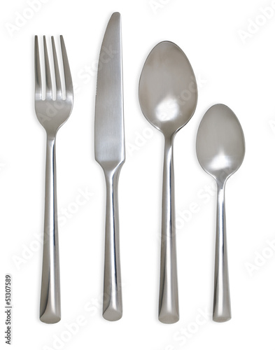 Fork spoons and knife
