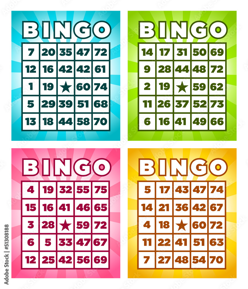 Fototapeta premium Bingo Cards