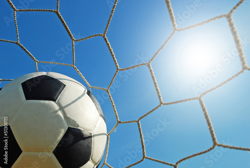 football field soccer stadium on the green grass blue sky sport