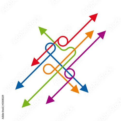 Vector arrows background