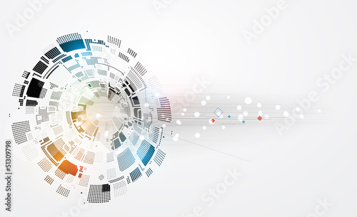 abstract futuristic fade computer technology business background