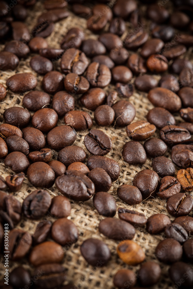 Fototapeta premium Coffee beans background