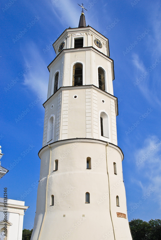 Belfry near Vilnius Cathedral Basilica