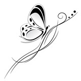 farfalla tatuaggio tribale