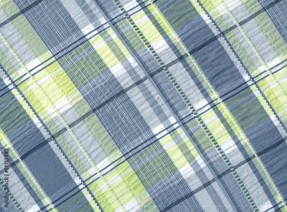 Tissu écossais bleu et jaune. Tissu écossais bleu et jaune.
