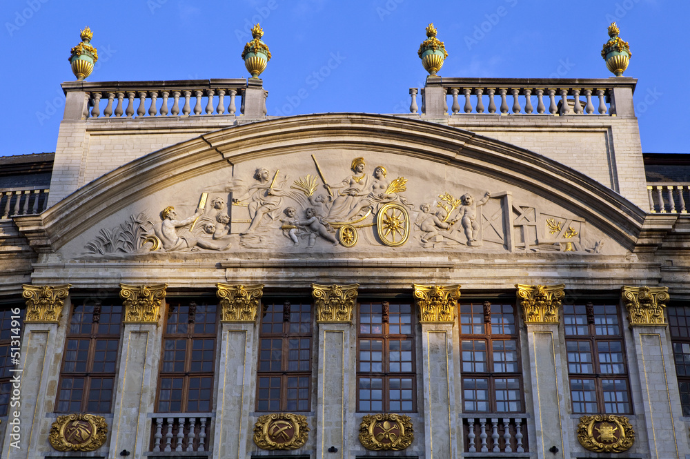 Obraz premium Grand Place Detail, Brussels