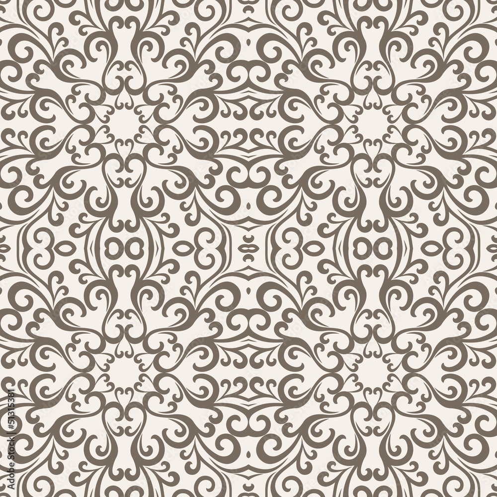Seamless pattern. Curl pattern background.