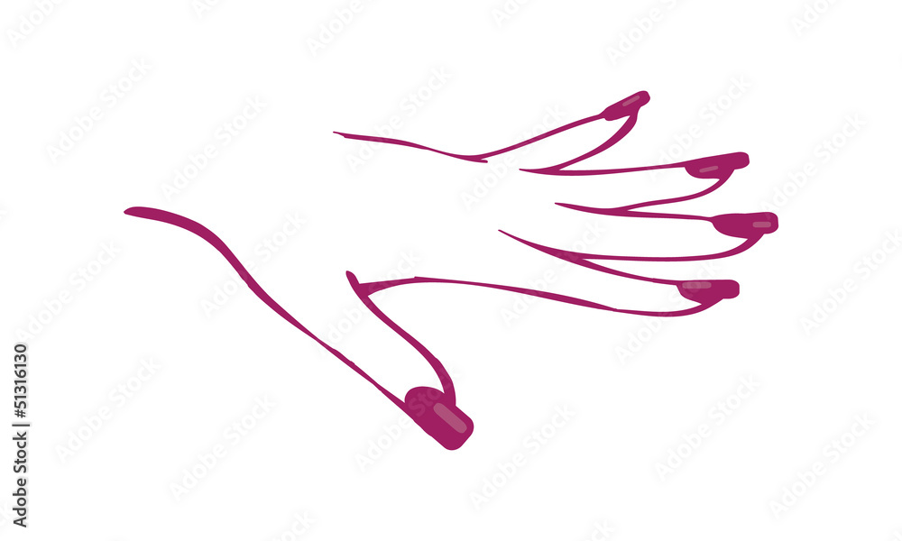 Beauté des ongles Stock Vector | Adobe Stock