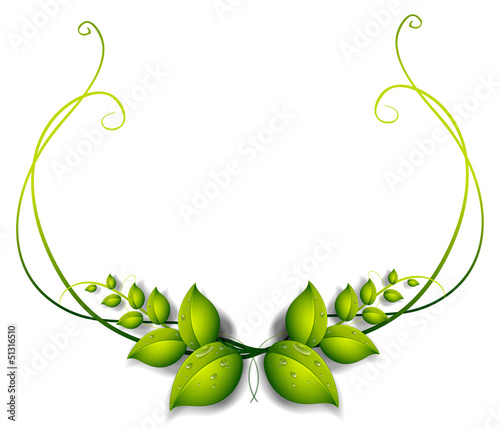 A simple leafy border