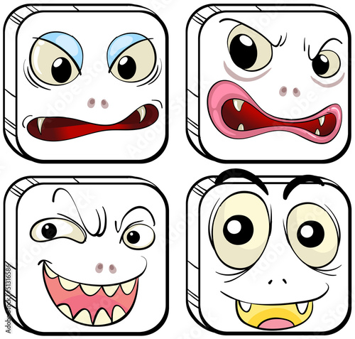 Different facial expressions