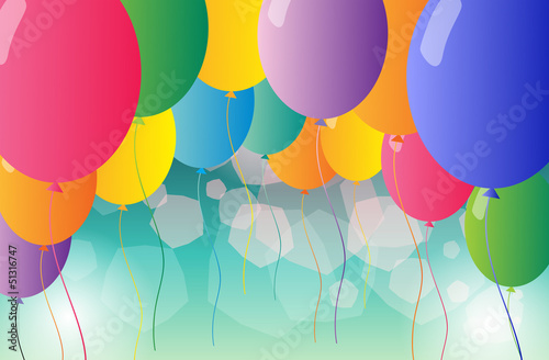 A group of colorful balloons
