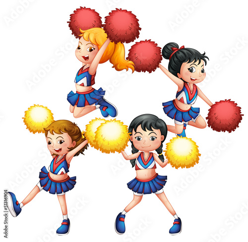 The energetic cheering squad