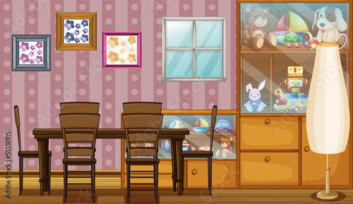 A house full of toys and frames