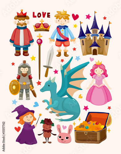 set of fairy tale element icons #51317762