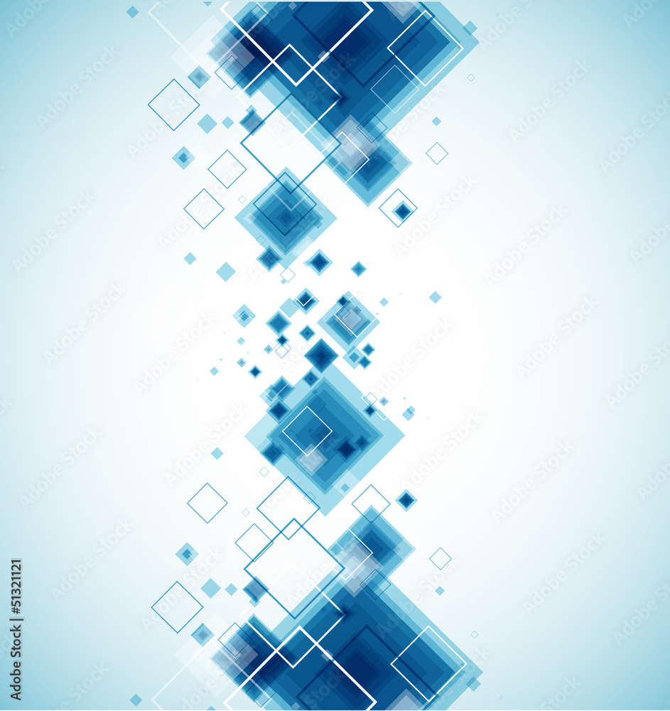 Naklejka premium Blue technology background. Vector