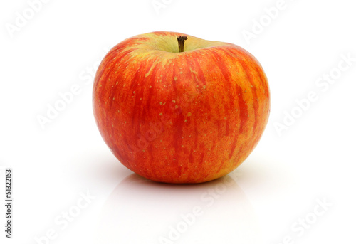 red topaz apple isolated photo